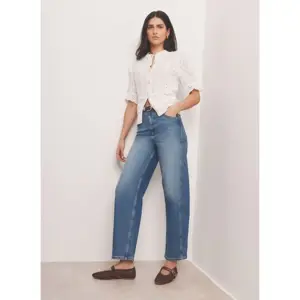 Mint Velvet White Cotton Broderie Knit Top